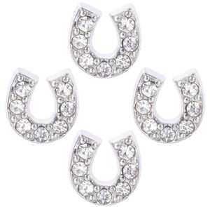 20pclot Crystal Horseshoe Charm Плавающие заклинание медальон подходят для магнитной память