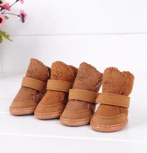 Sapatos de vestuário para cães pequenos gatos de gato chihuahua filhote de inverno botas quentes sxxl3211643