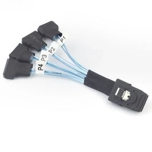 Mini SAS SFF-8087 To 4X SATA Male 3.0 SSD High Speed Data Transfer Cable 1 To 4 0.3m Computer Cables Connecting Hardware Cables