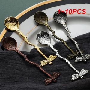 Colher de café 1-10pcs colher 11 2,3cm Múltipla cor fácil de limpar material espessado Grip confortável bolo delicado