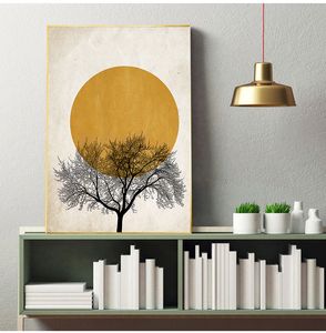 Winter Morning Wall Art Canvas Painting Simple Style Nordic Posters and Prints Decorative Picture Modern Home Decoration