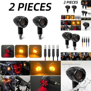 Neue Motorrad -LED -Mini -Blinker -Kugel -Moto -Indikatoren Stoppen leichter LED 12 V Pass für Harley Chopper Motorradsroller