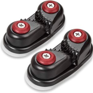 Båtar Cam Rope Cleat, Ball Bearing Fast Entry Cam Cleat för linjestorlekar upp till 5/8inch, aluminium, segelbåt Kajak (2 Pack)