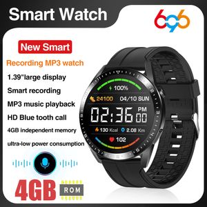 Smart Watch Men 4GB Memory Local MP3 Music Player Intelligent Recording Blue Tooth Call Smartwatch Women Sports Health Detection