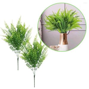 Flores decorativas planta artificial verde persa folhas de sala decoração de festa plástico decoração em casa grama de casamento falsa varanda g7l6