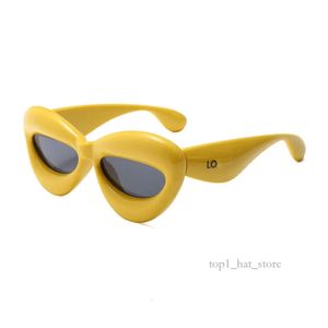 Loewve güneş gözlükleri kişiselleştirilmiş üç boyutlu loeweee güneş gözlüğü tasarımcısı sevimli ve komik ekmek dudakları rüzgar geçirmez loewew güneş gözlüğü 208