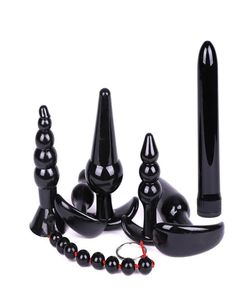 Anal Vibrator Set Adult Sex Toys für Paar Analperlen Langer Butt Plug Sauger Frauen Masturbator Anus Expansion Erotische Spielzeug Y18110401054597