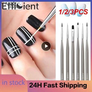 Table Lamps 1/2/3PCS Nail Art Brushes Manicure Tool Design Painting Pen Line Stripes Drawing Gel Polish Brush Accessories