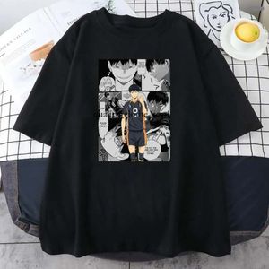 Men's T Shirts Kageyama Tobio Haikyuu Anime Shirt Men Summer Women Fashion Cotton T-Shirt Kids Hip Hop Boy Tops Tees Girl Camiseta Hombre Round Neck Short Sleeve 872