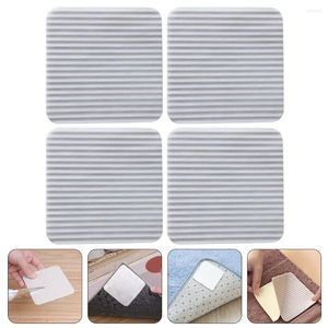 Banyo Paspasları 4 PCS Mat Stickers Halı ahşap zemin halı tutucu alan kilimler Slip Pad Place Tutuklu Tapı Bandı Dokuma Olmayan Kumaş Kiremit