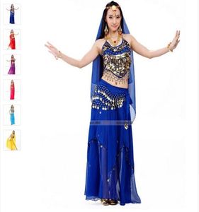 Belly Dance Costume Profession 5 Paterhead Chainbraveilwaist Chainskirt Belli Dancer Boyut Seksi Kostümler Gemi2381577