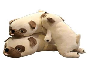 Pug Dog Plush Toy fylld Animal Shar Pei Plushies Doll Soft Dog Plush Toy Throw Pillow Kids Toys Birthday Present To Girl Friend Q076585025
