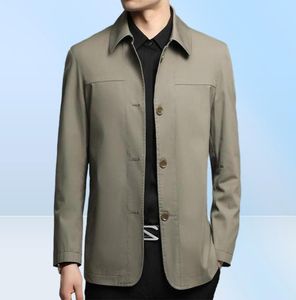 Men039S jackor Business Shirt Jacket Men Autumn Casual Coat Button Up Tops Offic Work kläder 20223015881