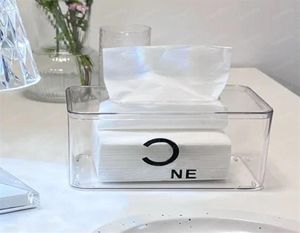 Fashion Classic Transparent Tissue Boxes Designer Decoration Designers Lettter Tissue Box For Restaurant vardagsrum D2201126Z2364676577