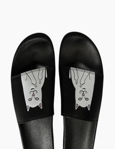 Ripndip Slippers Man and Women Lovers Casual Middle Finger Cats Slippers Beach Sandals Outdoor Slippers Hiphop Street SA5385777