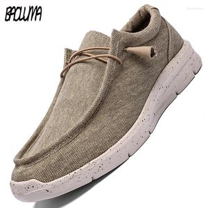 Scarpe casual tela da uomo esterno moca