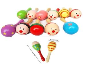 Baby Toys Kids Rattle de madeira Maracas Cabasa Music Instrument Hammer Orff Instrumento Maracas Toys infantis 0601862 407 K27460816