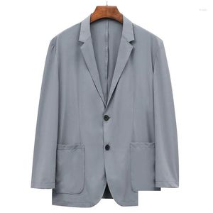 Męskie garnitury Blazers E1646 -Spring Suit Zestaw Mężczyzny Koreańska wersja Trendy Slim -fit High -nd Mały płaszcz Drop Delivery Clo DHS3W