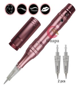 Drahtlose dauerhafte Make -up -Maschine Tattoo Stift schnurloser Tattoo -Maschine wiederaufladbare Tattoo Gun für PMU Ombre Pulver Brows3309787