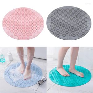 Tapetes de banho redondo anti-chão de chuveiro suprimentos de banheiro da porta massagem massagem copo de sucção de segurança