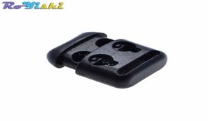 100pcslot 2 Lochkabelschlösser umschalten Clip Schnalle Seilschloss Stopper Black7205368