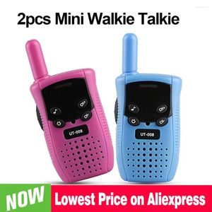 Walkie talkie mini barn handhållen sändtagare lång räckvidd bärbar walkie-talkie barn tvåvägs radio pojke flicka födelsedagspresent