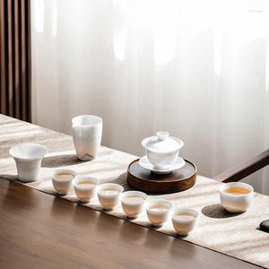 Teaware Sets Glasses Tea Set Luxury Chinese Cup Service Macha Kettle Drinkware Cooking Pots Jogo De Cha Porcelana Porcelain YYY35XP