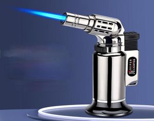 Direct Spray Gun Lighter Metal Windproof Welding Torch Blue Flame Ignition Gun Food Helper Briquets Et Accessoires Fumeurs55277467540462