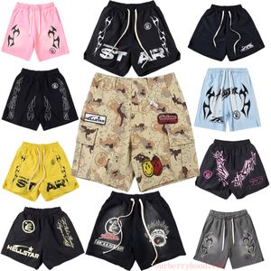 Hellstar Brand Shorts maschile Hellstar Designer Shorts HAIKYUU SHOTH SHOUT SHATHED STREET Street Graffiti RETRO SHACK SHOTHS SHECHS HASIKYUU