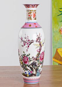 Vasen Antique Jingdezhen Vintage Keramik Vase Desk Accessoires basteln rosa Blume traditionelle Porzellan Chinese 6007988