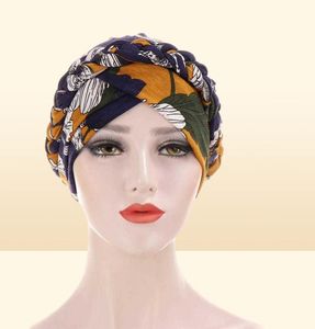 2020 Novo hijab de turbante muçulmano para mulheres Bohemia Cap Arab Wrap Head Interior Hijabs Bonnet Femme Musulman Turbante Mujer X08034834654