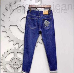 Mäns jeansdesigner 2024 Show Style High Elastic and Non Fading Master Edition Small Straight Barrel SGIJ X9RB