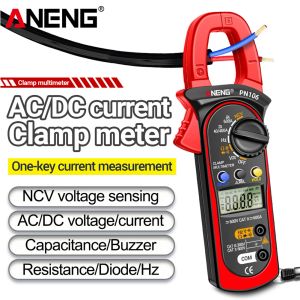 PN106 Digital Clamp Meter 4000Counts Voltage Tester AC/DC Current Ohm Test Tool Ammeter Voltmeter Digital Multimeter PN200/PN104