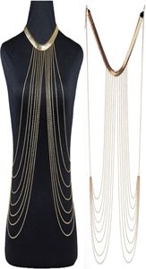 Женщины тела цепь ювелирных украшений чар панк золотой холодная цепь кисточка по талии сексуально бикини для жгута подвеска 6613866