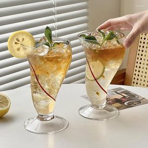 Wine Glasses Creative And Personalized Glass Cups Niche Design Sense Summer Fruit Juice Milk Tea High Beauty Female Household Drinking