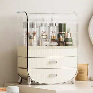 Ящики для хранения косметики Light Luxury Dustpray Desktop Dresser Губная помада косметическая щетка