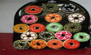 Skepp 48 stycken blandade 5 cm Hela donut squishy kylmagnet mat godis utbildning julklapp för barn5545542