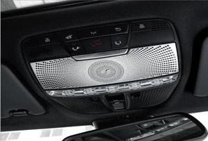 Paslanmaz Çelik Araba Sticker Çatı Okuma Işık Paneli Dekorasyon Kubbe Lambası Kapağı Trim Mercedes 2015-2018 C Sınıfı W205 GLC X253 5.09046594