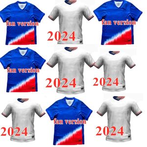 2023 2024 2025 United States Pulisic Soccer Jerseys McKennie Reyna McKennie Weah Swanson Usas 23 24 25 Morgan Rapinoe Men Anti Static Football Shirt