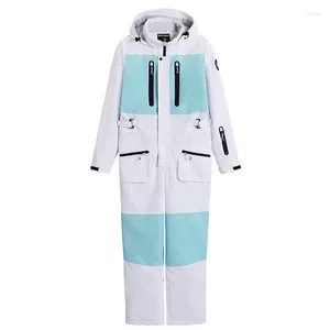 メンズパンツワンピーススキースーツと女性のスーツ冬の屋外風力防水暖かいベニヤダブルボード
