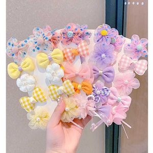 Korean childrens hairpin princess little girl hair accessories girl gauze hair clip cute baby hair accessories