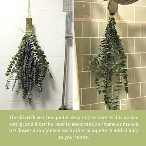 Decorative Flowers Beautiful Eucalyptus Leaves No Watering Decorate Multi-Purpose Real Shower Decor Dried Flower