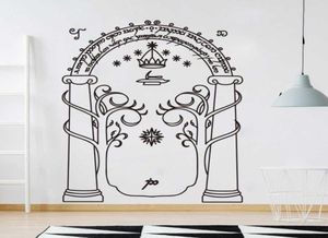 Film Decal Mines of Moria Door Kids Decoration Decoration Nursery Interior Wall Adesions Boys Dormitory Decor Home Home Y747 2106154815198