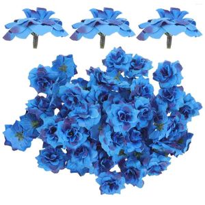 Dekorative Blumen 50 PCs Outdoor Frühlingsdekor Papier Brautjungfer Künstlicher Hochzeitsstrauß