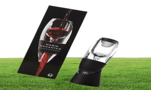 Red Wine Aerator Filter Bar Tools Magic Quick Decanter Essential Set Sediment Pouch Travel with Retail Box9585368