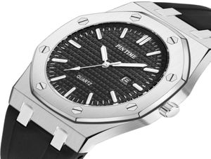 Pintime Calender Mens Watches Top Brand Luxury Silicone Quartz Military Gold Wrist Watch Male Clock Relogio Masculino Reloj 5222447