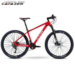 Cyklar Ride-ons Catazer MTB Carbon Mountain Bike 29er Disc Brake MTB Cykelram 22 Hastigheter Cykel med Shiman0 M8000 Gruppuppsättning L47