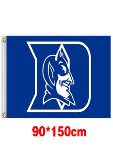 Duke Blue Devils University stor college flagga 150cm90cm 3x5ft polyester Anpassad alla banner sportflagga flygande hem trädgård utom5043526