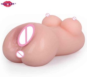 Manlig onanator fick fitta sexiga leksaker realistiska y vagina vuxna uthållighet träning produkter vaginal för män onani3553735