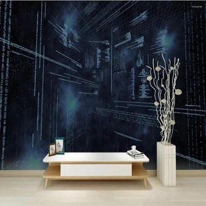 Wallpapers Mi'lo'fi Custom Large Wallpaper Mural 3d Personalized El Model Room Simple Cool Space Background